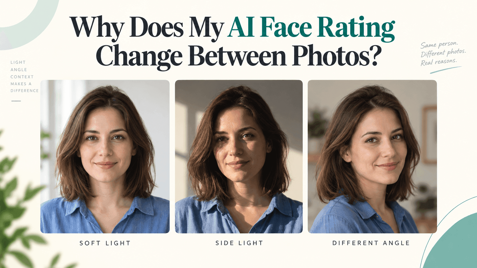 AI Face Rating: Why Your Score Changes Between Photos