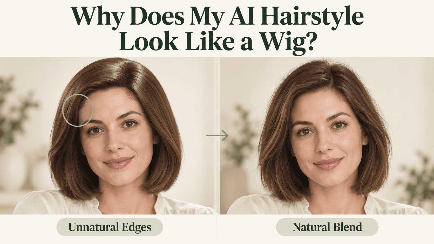 Why Does My AI Hairstyle Look Like a Wig?