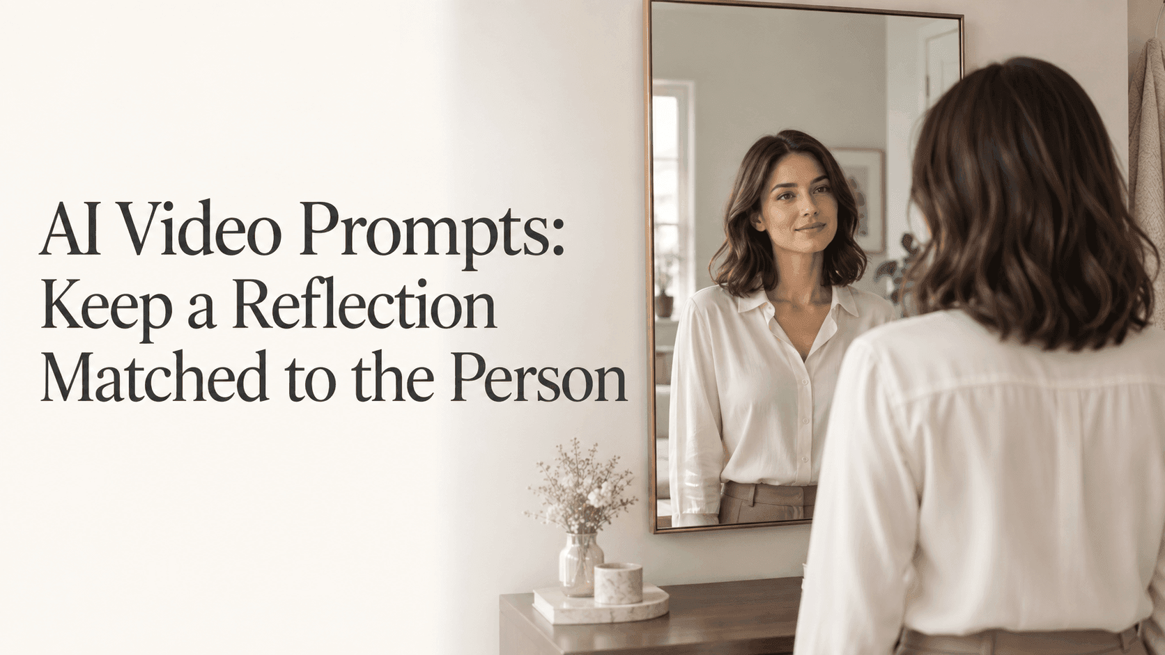 AI Video Prompts: Keep a Reflection Matched to the Person