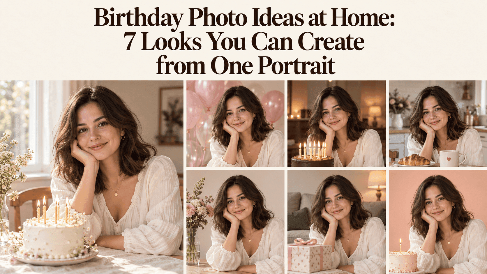 Birthday Photo Ideas at Home: 7 Looks from One Portrait
