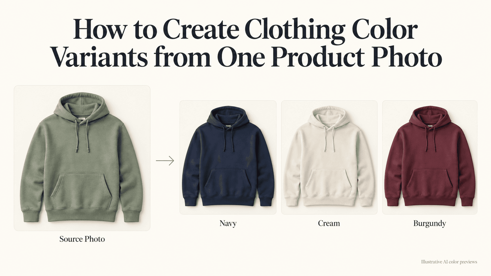 How to Create Clothing Color Variants from One Product Photo