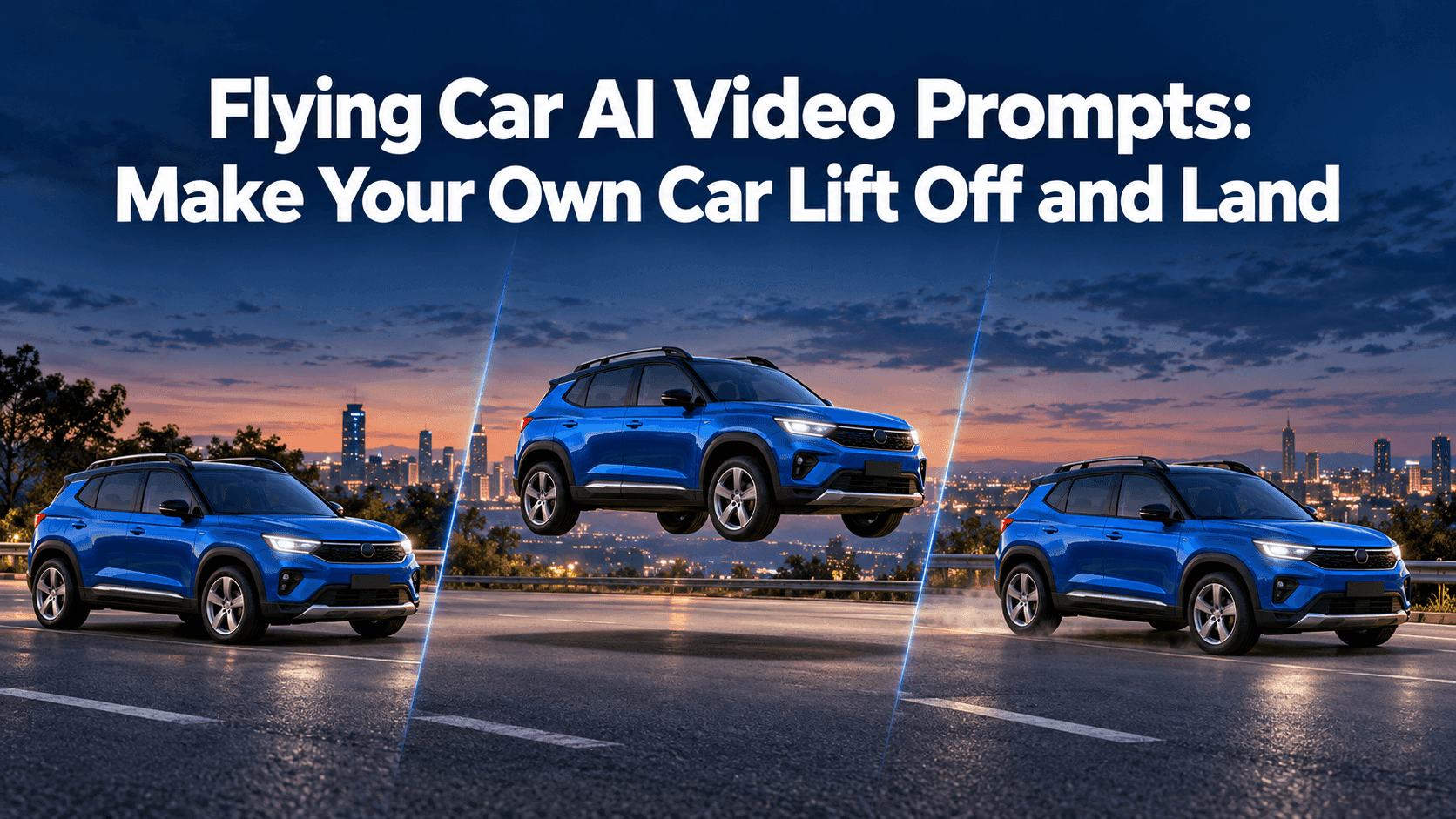 Flying Car AI Video Prompts: Make Your Own Car Lift Off and Land