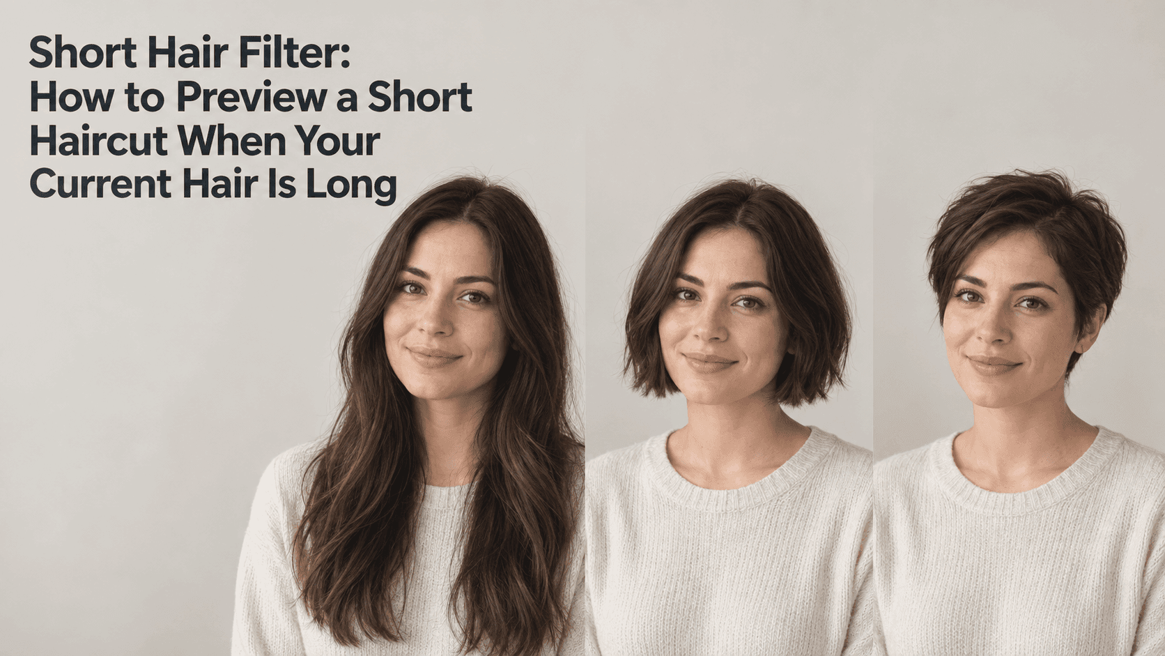 Short Hair Filter: How to Preview a Short Haircut When Your Current Hair Is Long