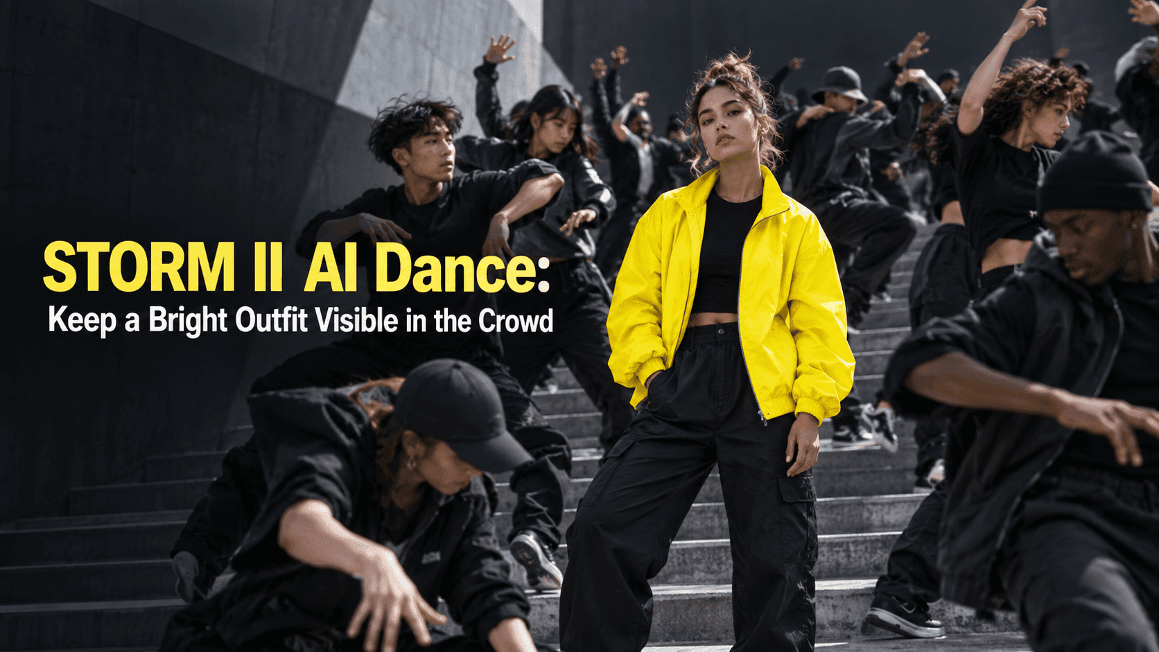 STORM II AI Dance: Keep a Bright Outfit Visible in the Crowd