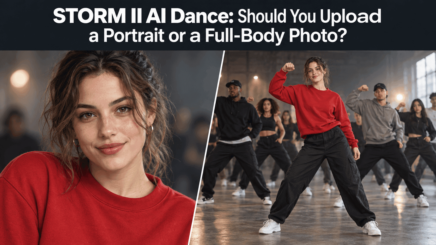 NSTORM II AI Dance: Should You Upload a Portrait or a Full-Body Photo?