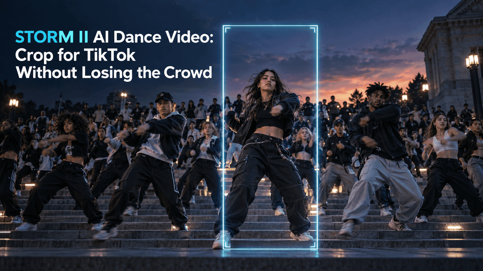 STORM II AI Dance Video: Crop for TikTok Without Losing the Crowd