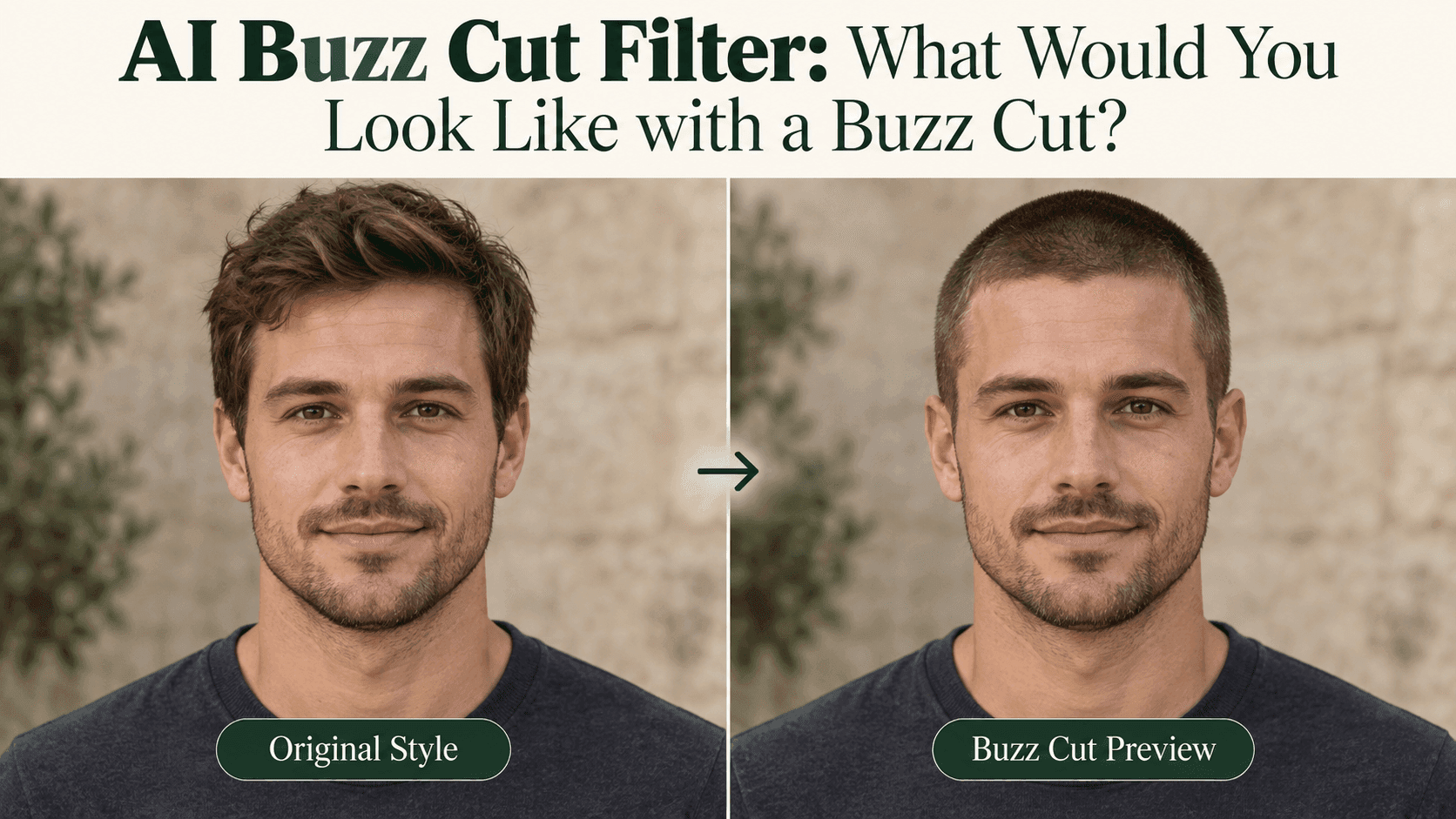 AI Buzz Cut Filter: What Would You Look Like with a Buzz Cut?