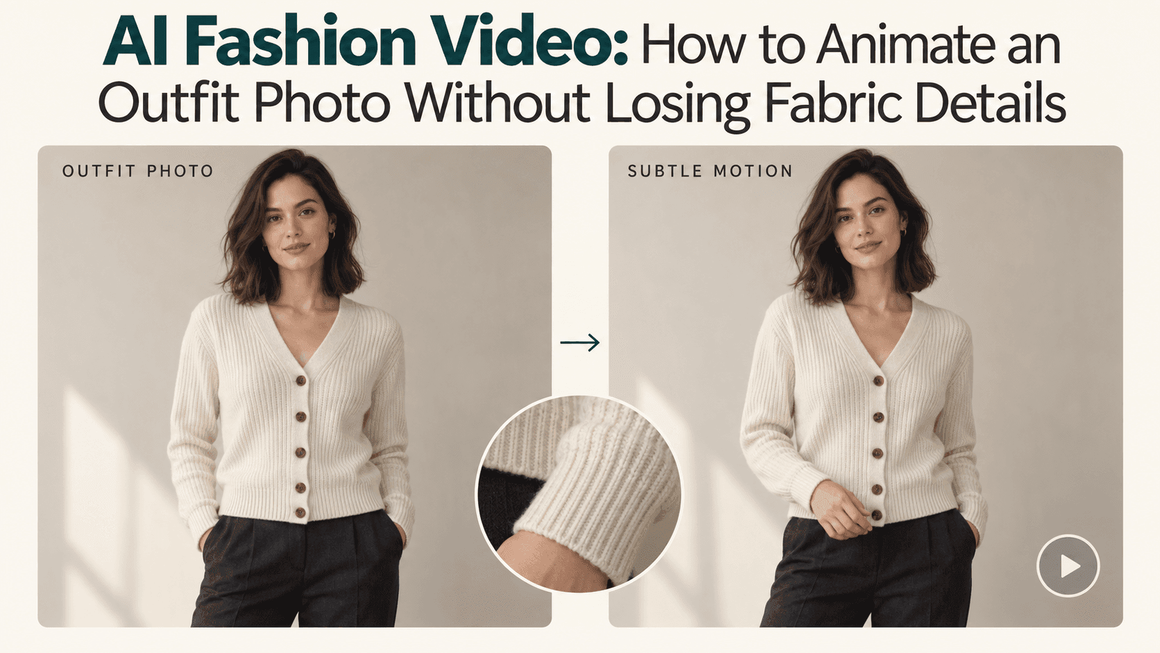 AI Fashion Video: Animate Outfits Without Losing Fabric Details