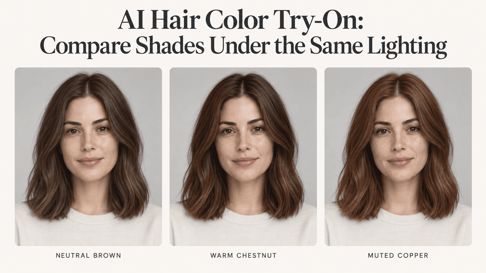AI Hair Color Try-On: Compare Shades Under the Same Lighting