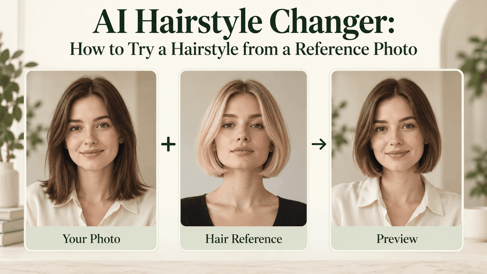 AI Hairstyle Changer: How to Try a Hairstyle from a Reference Photo