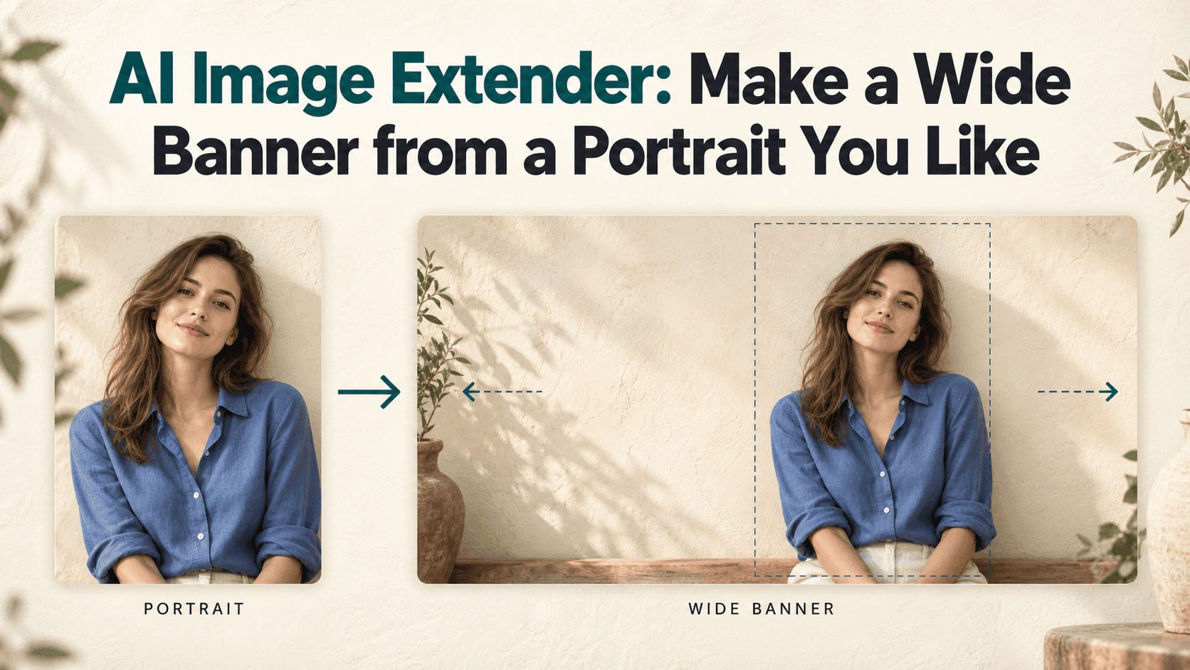 AI Image Extender: Make a Wide Banner from a Portrait