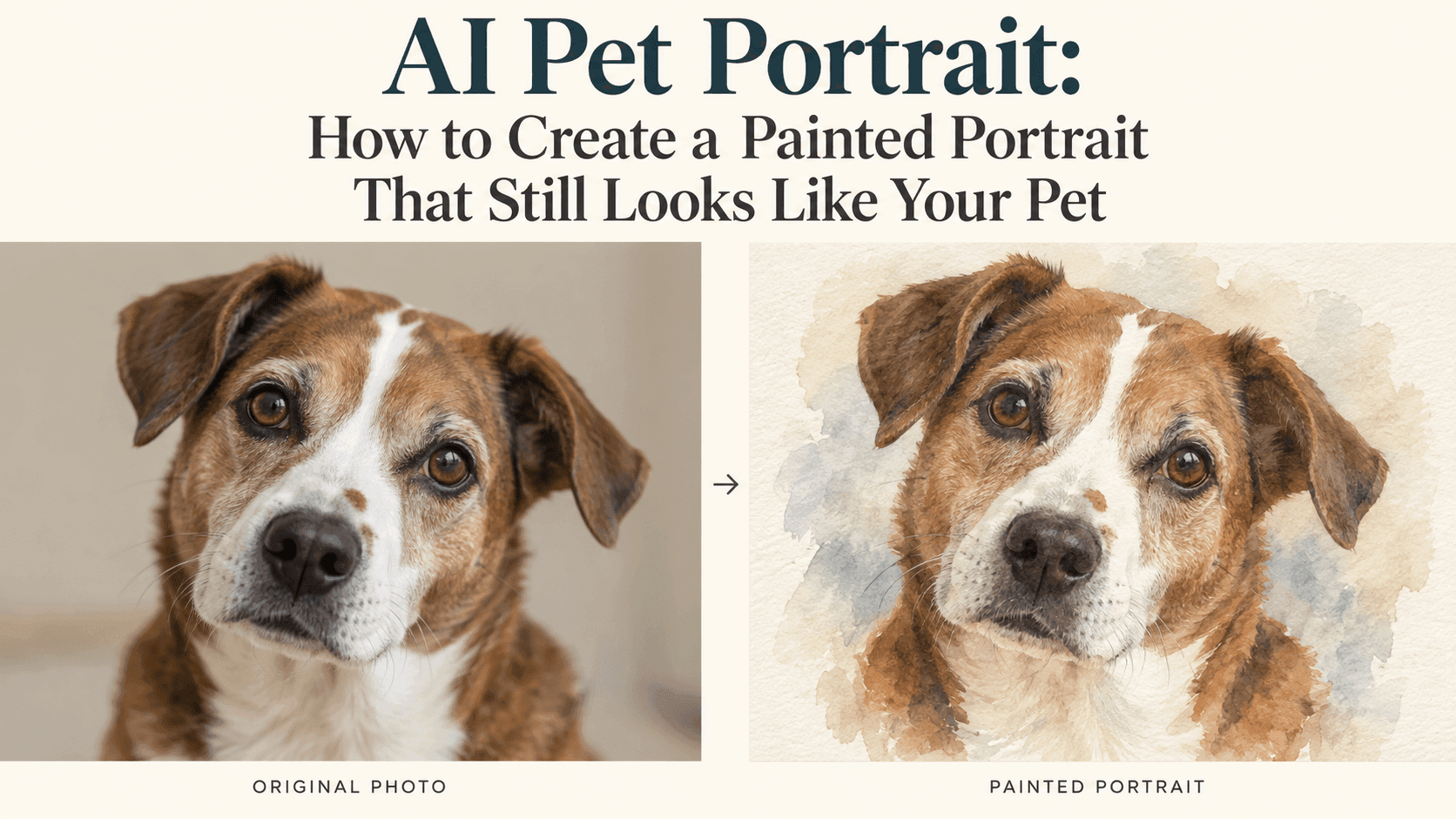 AI Pet Portrait: Make a Painting That Looks Like Your Pet