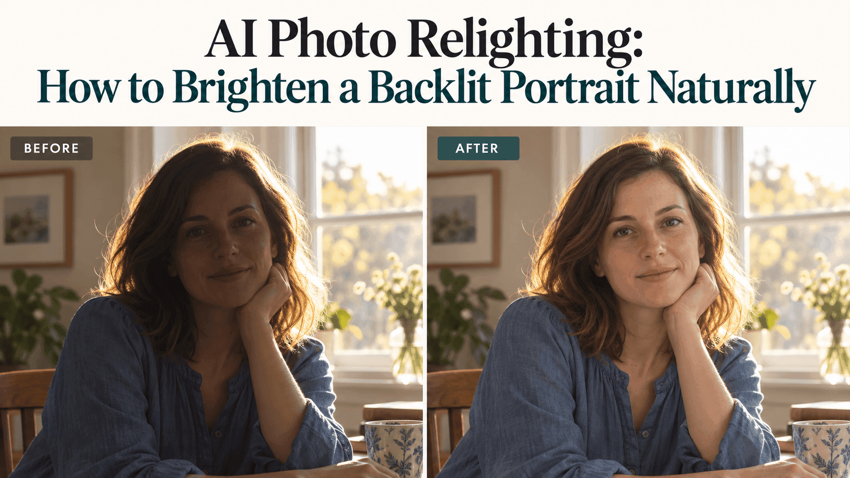 AI Photo Relighting: Brighten Backlit Portraits Naturally