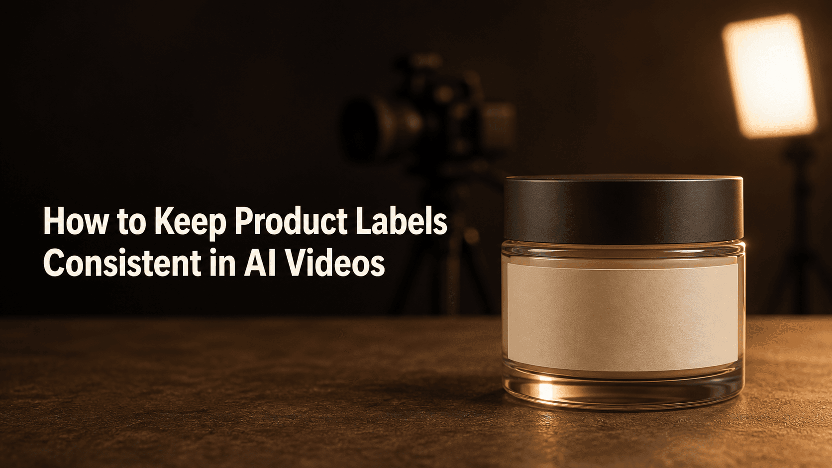 Keep a Product Label Consistent in AI Video