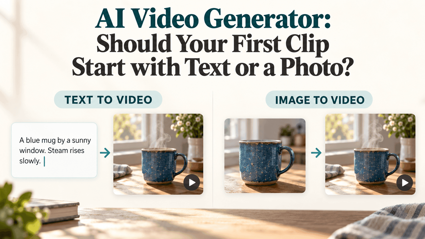 AI Video Generator: Text to Video vs. Image to Video
