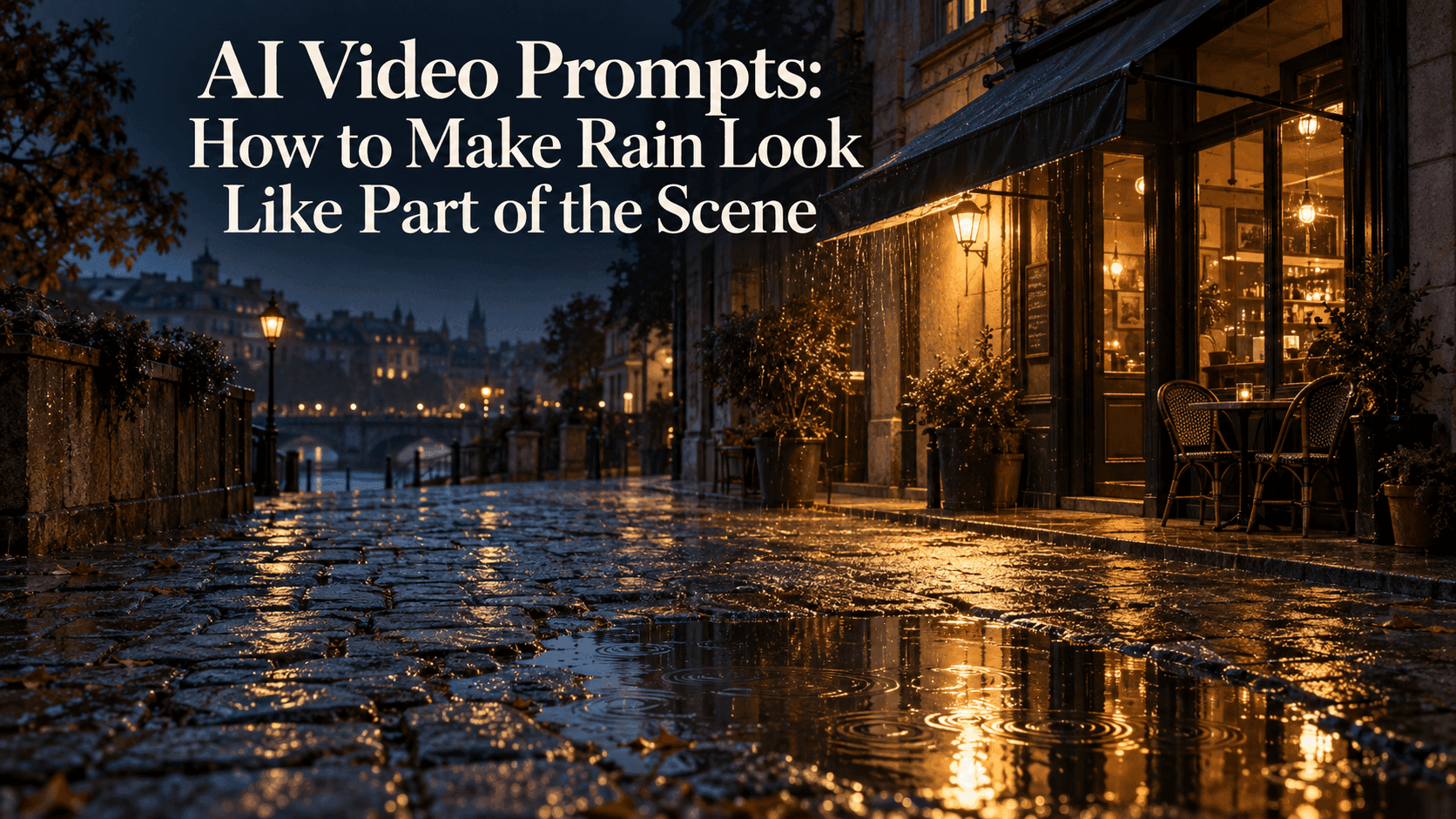 AI Video Prompts: Make Rain Look Like Part of the Scene