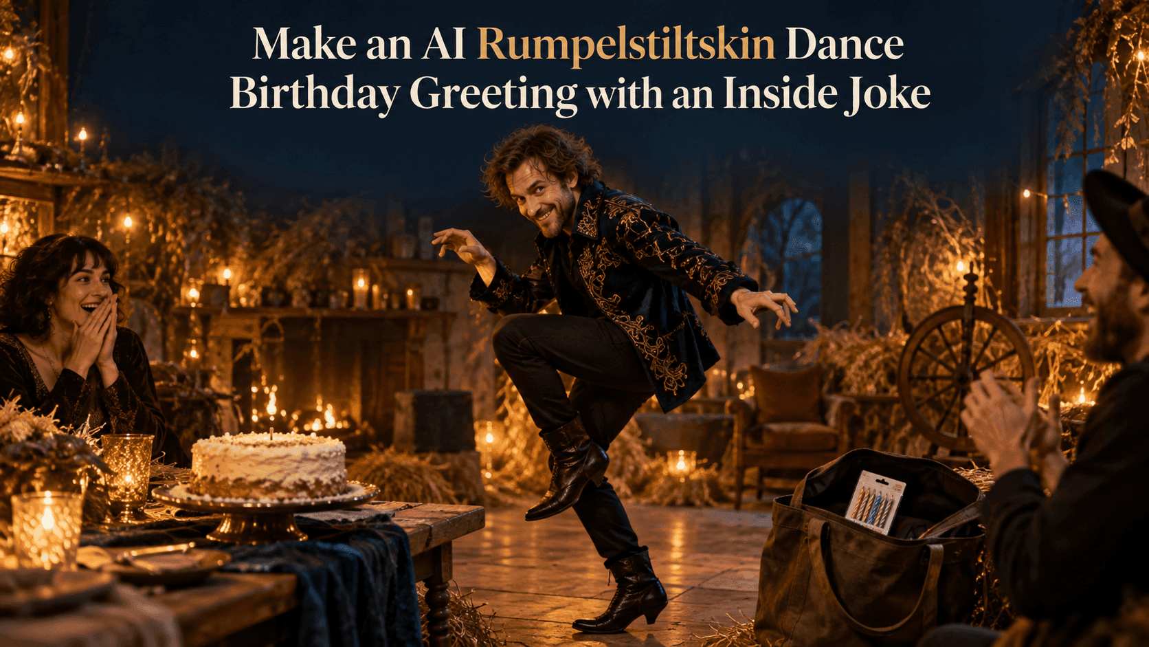 Make an AI Rumpelstiltskin Dance Birthday Greeting with an Inside Joke