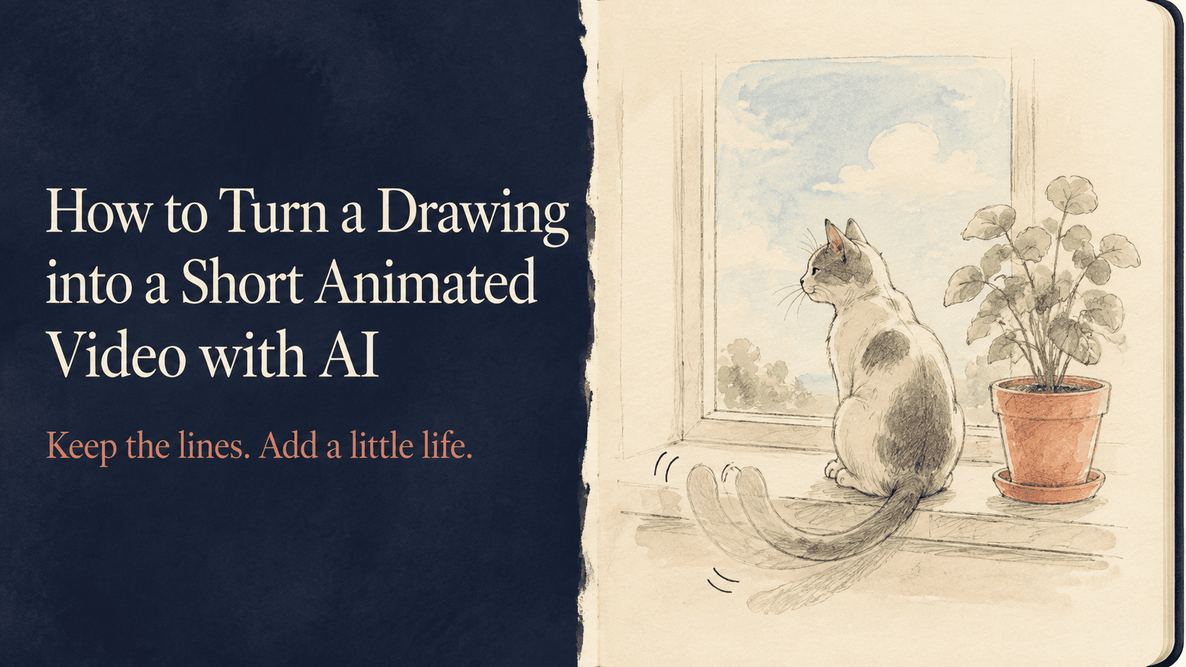How to Turn a Drawing into a Short Animated Video with AI